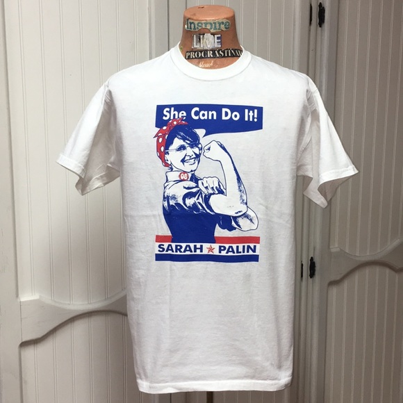 NOS 2008 Sarah Palin Presidential Campaign Shirt - Picture 4 of 10
